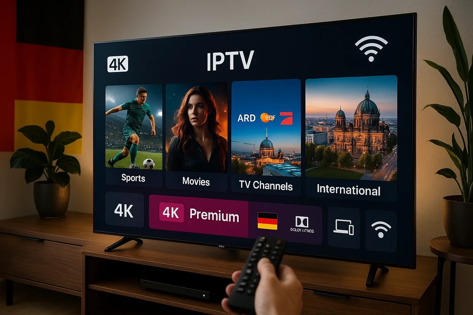 4K-IPTV – Premium-Abonnement in Deutschland kaufen