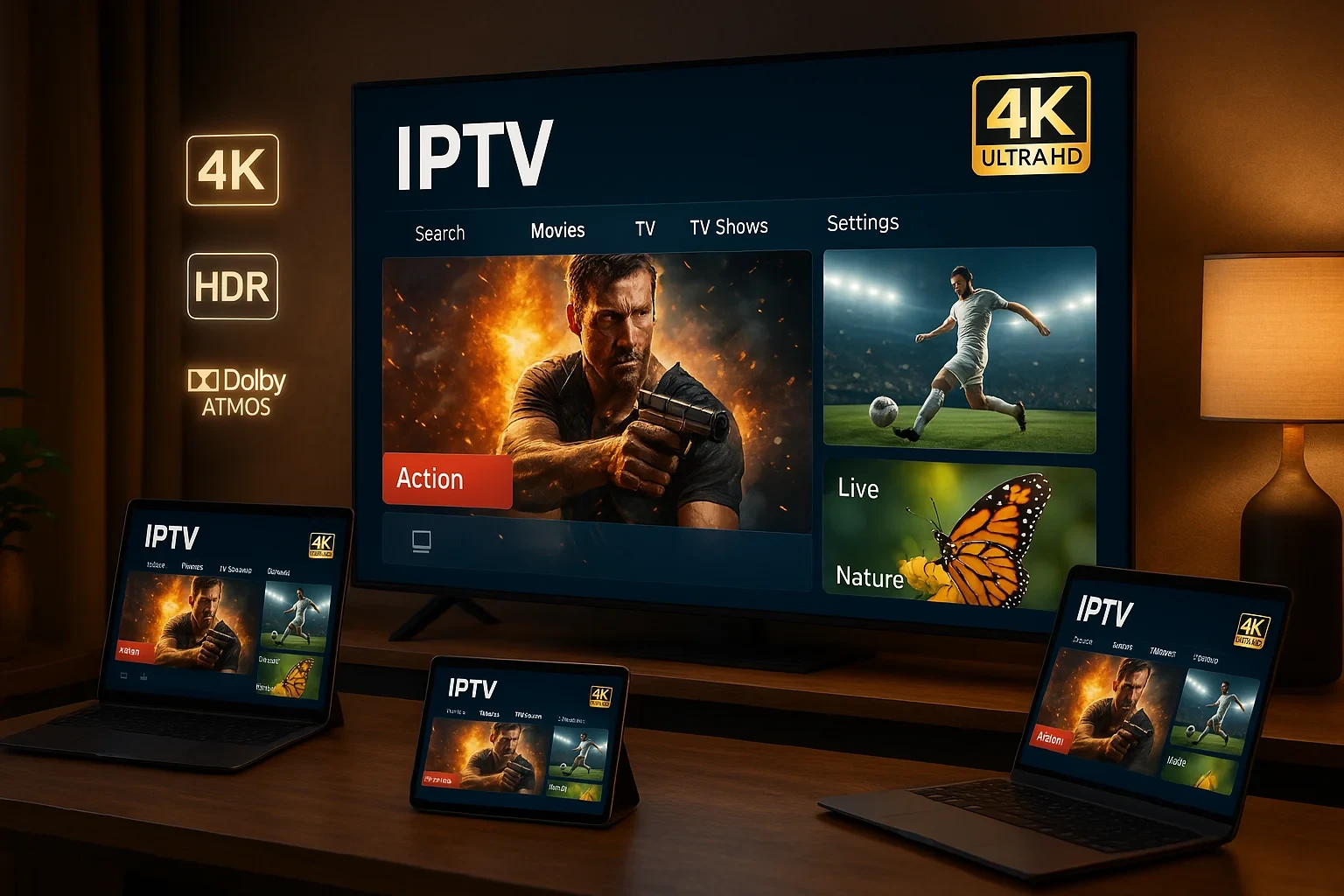 IPTV 4K – Erstklassiges Fernsehen für Alle Geräte