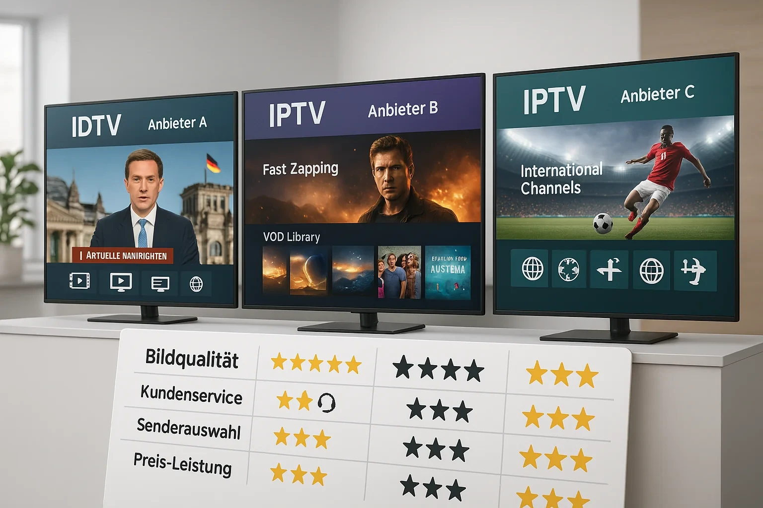 Die Besten IPTV Anbieter