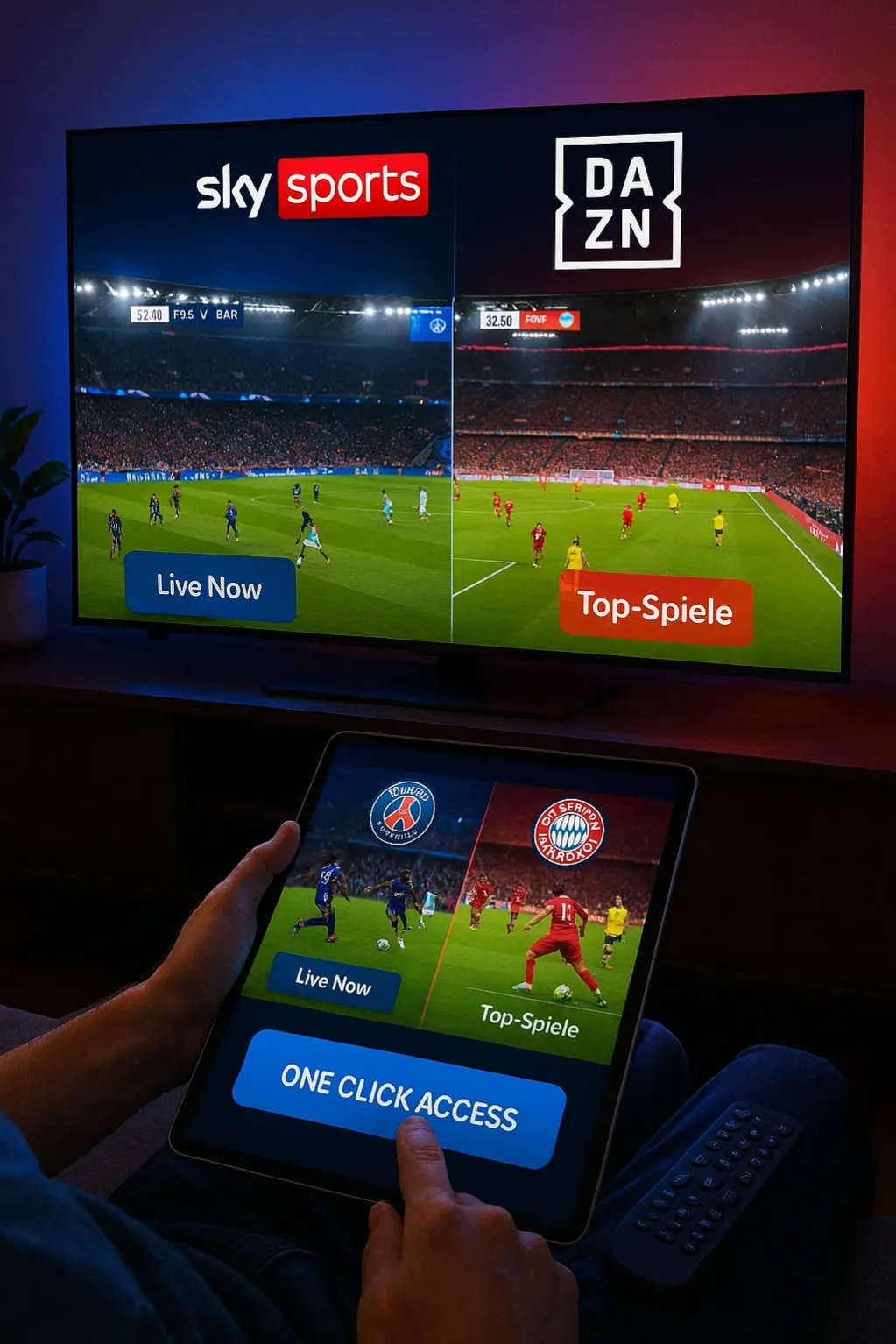 iptv sky und dazn