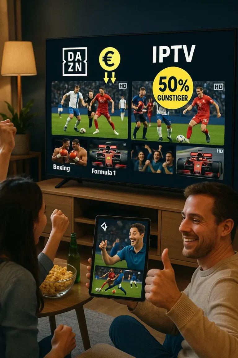 DAZN & Sky günstiger streamen mit IPTV